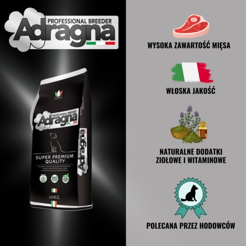 Adragna Breeder Adult Maxi super premium królik i owoce cytrusowe 20kg Adragna Adragna Breeder Adult Maxi super premium królik i owoce cytrusowe 20kg Adragna