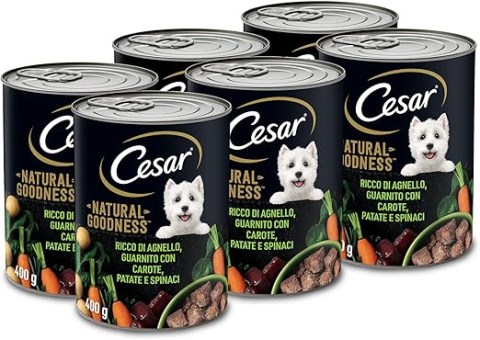 CESAR mokra karma dla psa bezzbożowa jagnięcina i warzywa 400g CESAR CESAR mokra karma dla psa bezzbożowa jagnięcina i warzywa 400g CESAR