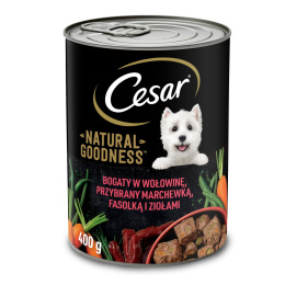 CESAR mokra karma dla psa bez zbóż wołowina z marchewką 400 g CESAR