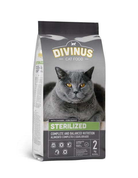 Divinus Cat Sterilized dla kotów sterylizowanych 2kg Divinus Divinus Cat Sterilized dla kotów sterylizowanych 2kg Divinus
