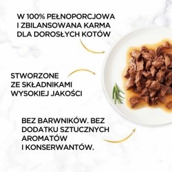 Gourmet Gold Karma dla kotów kawałki w smakowitym sosie z wołowiną 85 g Gourmet Gold Karma dla kotów kawałki w smakowitym sosie z wołowiną 85 g