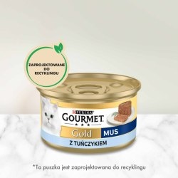 Gourmet Gold Karma mokra dla dorosłych kotów mus z tuńczykiem 85 g Gourmet Gold Karma mokra dla dorosłych kotów mus z tuńczykiem 85 g