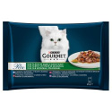 Gourmet Perle Karma dla kotów mini fileciki w sosie z warzywami 4 x 85 g