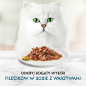 Gourmet Perle Karma dla kotów mini fileciki w sosie z warzywami 4 x 85 g