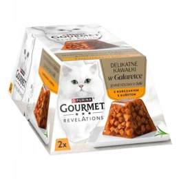 Gourmet Revelations Karma mokra dla kotów z kurczakiem w galaretce 2 x 57 g