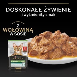 PRO PLAN Sterilised Maintenance Karma dla kotów z wołowiną w sosie 85 g