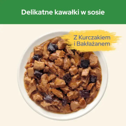 PURINA CAT CHOW Sterilised Mokra karma kurczak i bakłażan dla kotów 85 g