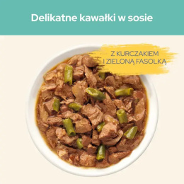 PURINA CAT CHOW Hairball Mokra karma kurczak i zielona fasolka dla kotów 85 g
