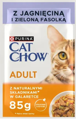PURINA CAT CHOW Adult Mokra karma jagnięcina i zielona fasolka dla kotów 85 g