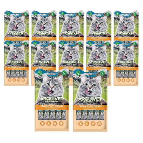 [Zestaw] ARQUIVET Kremowa przekąska z kurczaka 12 x 5X14 g Arquivet