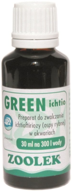 Zoolek Green Ichtio Zieleń Na Ospę 30Ml Zoolek Zoolek Green Ichtio Zieleń Na Ospę 30Ml Zoolek