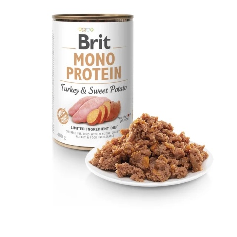 Brit Monoprotein Turkey&Sweet Potato indyk mokra karma dla psa 400g Brit Monoprotein Turkey&Sweet Potato indyk mokra karma dla psa 400g