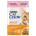 CAT CHOW Adult Mokra karma dla kotów z łososiem i fasolką 85 g galaretka