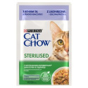 CAT CHOW Sterilised Mokra karma dla kotów z jagnięciną i fasolką sos 85 g