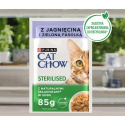 CAT CHOW Sterilised Mokra karma dla kotów z jagnięciną i fasolką sos 85 g