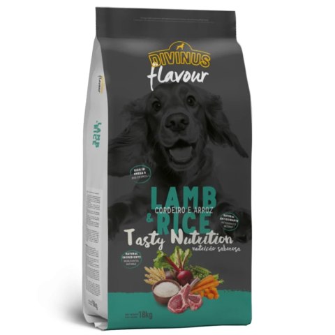 Divinus FLAVOUR DOG - jagnięcina z ryżem 18 kg Divinus