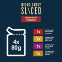 FELIX Deliciously Sliced Wiejskie Smaki mięsne Mokra karma dla kota 4x80 g