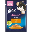 FELIX Fantastic Junior Karma mokra dla kociąt kurczak w galaretce 85 g