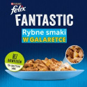 Felix Fantastic Karma dla kotów rybne smaki w galaretce 340 g (4 x 85 g)