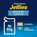 Felix Sensations Jellies Karma dla kotów smaki rybne w galaretce 4 x 85 g