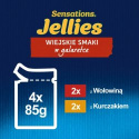 Felix Sensations Jellies Karma dla kotów wiejskie smaki w galaretce 4x 85 g