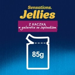 Felix Sensations Jellies Karma dla kotów z kaczką ze szpinakiem gal. 85 g Felix Sensations Jellies Karma dla kotów z kaczką ze szpinakiem gal. 85 g