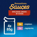 Felix Sensations Sauce Karma dla kotów wiejskie smaki Indyk w sosie 4x 85 g