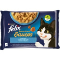 Felix Sensations Sauces Karma dla kotów rybne smaki w sosie 4 x 85 g