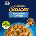 Felix Sensations Sauces Karma dla kotów rybne smaki w sosie 4 x 85 g