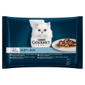 Gourmet Perle Karma mokra dla kotów dorosłych duet rybny 340 g (4 x 85 g)