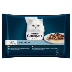 Gourmet Perle Karma mokra dla kotów dorosłych duet rybny 340 g (4 x 85 g)