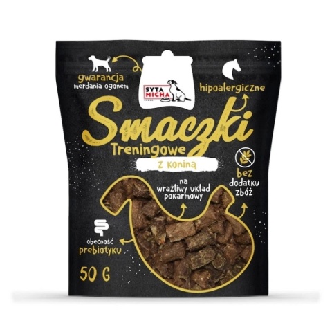 Syta Micha Smaczki treningowe z Koniną 50g Syta Micha Smaczki treningowe z Koniną 50g