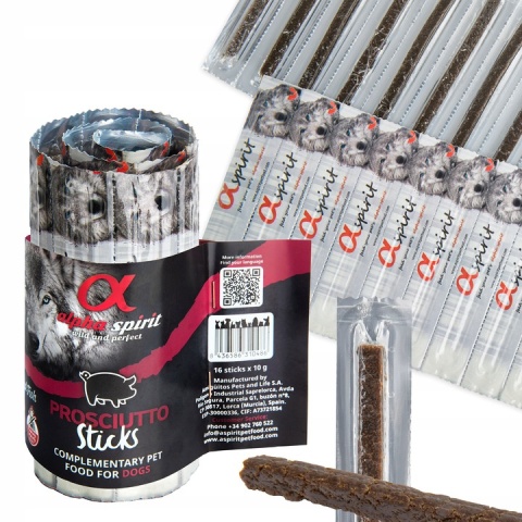 Alpha Spirit Przysmak dla psa Prosciutto Sticks Alpha Spirit Przysmak dla psa Prosciutto Sticks