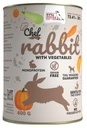 Syta Micha CHEF Mokra karma dla psa Królik z warzywami 400g monoproteinowa Syta Micha CHEF Mokra karma dla psa Królik z warzywami 400g monoproteinowa
