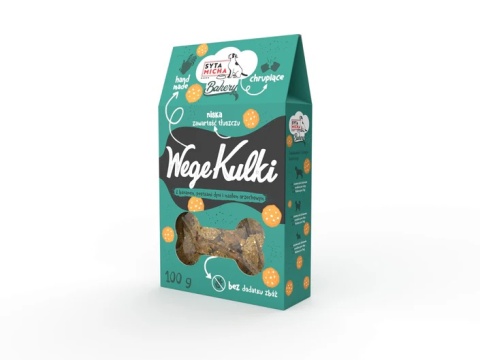 Syta Micha Ciastka dla psa Pieczone Wege Kulki - 100g Syta Micha Ciastka dla psa Pieczone Wege Kulki - 100g
