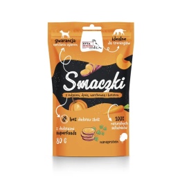 Syta Micha Smaczki dla psa z indykiem, dynią, marchewką i batatami 80g