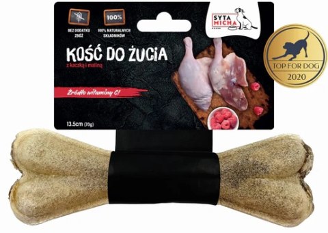 Syta MichaKość do żucia dla psa z kaczką i malinami 13,5 cm Syta MichaKość do żucia dla psa z kaczką i malinami 13,5 cm