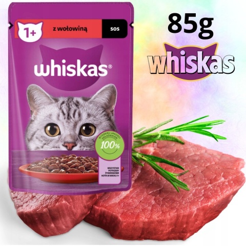 Whiskas wołowina w sosie Whiskas wołowina w sosie