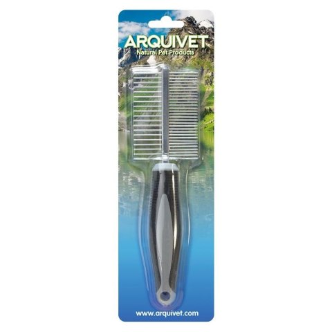 ARQUIVET Podwójny metalowy grzebień 21 x 5,5 cm Arquivet ARQUIVET Podwójny metalowy grzebień 21 x 5,5 cm Arquivet