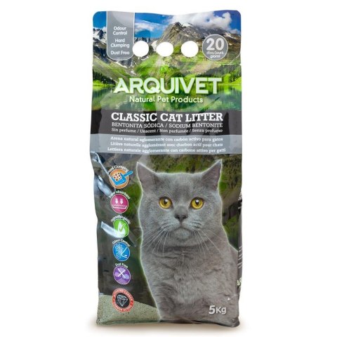 ARQUIVET Żwirek bentonitowy z aktywnym węglem 5 kg Arquivet ARQUIVET Żwirek bentonitowy z aktywnym węglem 5 kg Arquivet