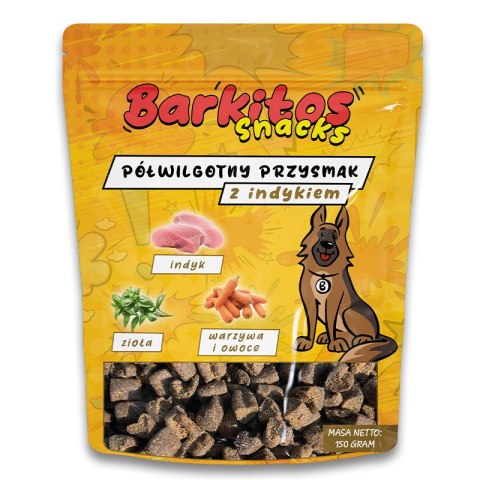 BARKITOS SNACKS Półwilgotny przysmak dla psów indyk 150g Barkitos BARKITOS SNACKS Półwilgotny przysmak dla psów indyk 150g Barkitos
