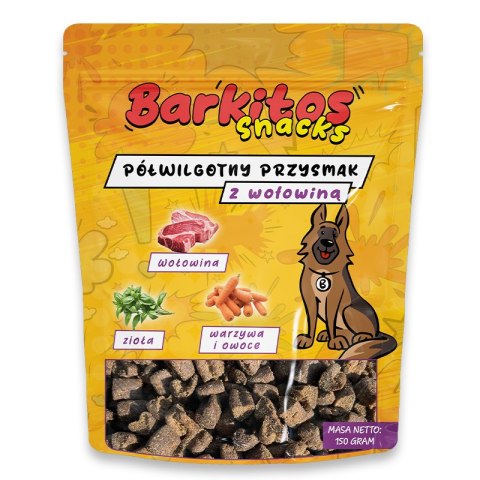 BARKITOS SNACKS Półwilgotny przysmak dla psów wołowina 150g Barkitos BARKITOS SNACKS Półwilgotny przysmak dla psów wołowina 150g Barkitos