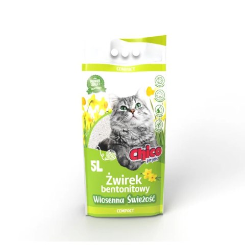 CHICO Żwirek bentonitowy Compact Wiosenna Świeżość 5L Rokus CHICO Żwirek bentonitowy Compact Wiosenna Świeżość 5L Rokus