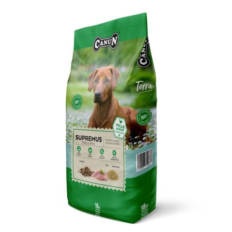Canun Terra Supremus z kurczakiem 18 kg karma dla psów dorosłych - właściwości odkażające Canun Canun Terra Supremus z kurczakiem 18 kg karma dla psów dorosłych - właściwości odkażające Canun