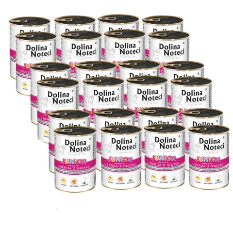 Dolina Noteci Junior bogata w serca z indyka 24 x 400 g Dolina Noteci Dolina Noteci Junior bogata w serca z indyka 24 x 400 g Dolina Noteci