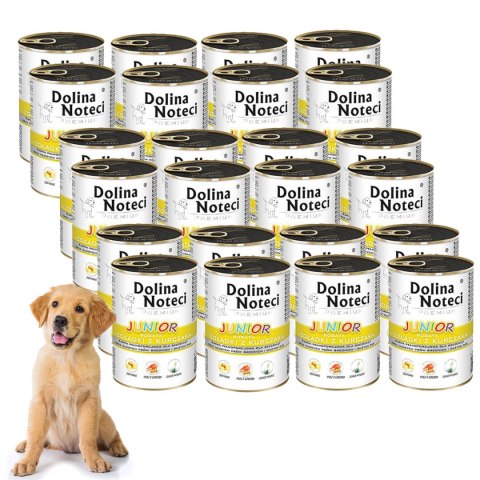 Dolina Noteci Junior bogata w żołądki z kurczaka 24 x 400 g Dolina Noteci Dolina Noteci Junior bogata w żołądki z kurczaka 24 x 400 g Dolina Noteci