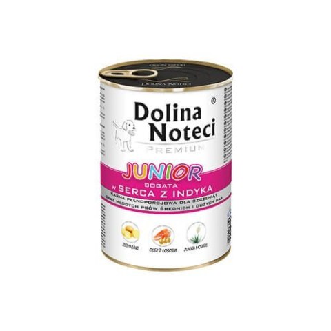 Dolina Noteci Premium Junior bogata w serca z indyka 400 g Dolina Noteci Dolina Noteci Premium Junior bogata w serca z indyka 400 g Dolina Noteci