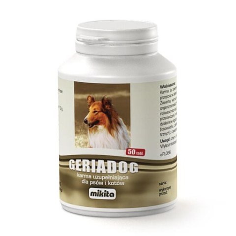 MIKITA GeriaDog senior dla starszych psów 50 tabletek Medivet MIKITA GeriaDog senior dla starszych psów 50 tabletek Medivet