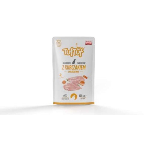 TUF TUF Saszetka kurczak z marchewką 100 g Tuf Tuf TUF TUF Saszetka kurczak z marchewką 100 g Tuf Tuf