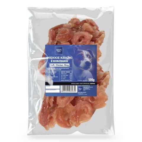 WAFI MIĘKKIE KRĄŻKI Z KURCZAKA 500G WAFI WAFI MIĘKKIE KRĄŻKI Z KURCZAKA 500G WAFI
